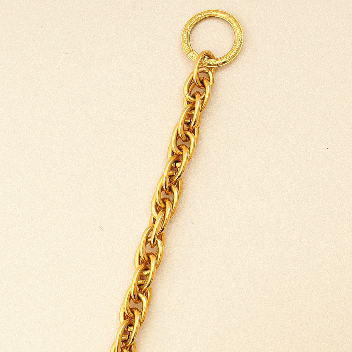 Chanel Gold Vintage Logo Coin Chain Necklace-Chanel-THE CLOSET