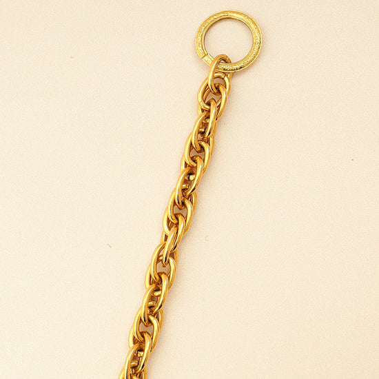 Chanel Gold Vintage Logo Coin Chain Necklace-Chanel-THE CLOSET