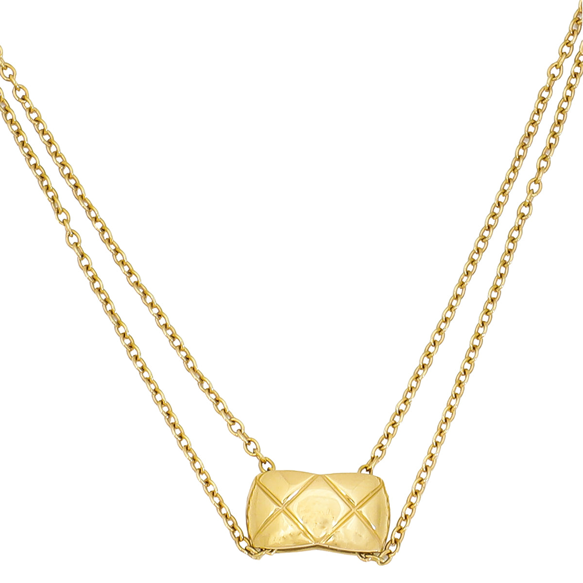 Chanel 18K Yellow Gold Coco Crush Necklace-Chanel-THE CLOSET
