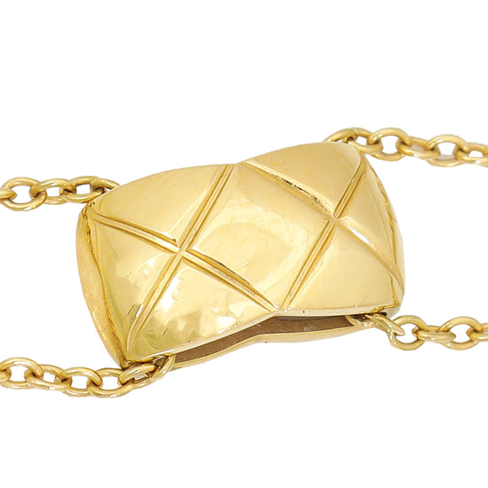 Chanel 18K Yellow Gold Coco Crush Necklace