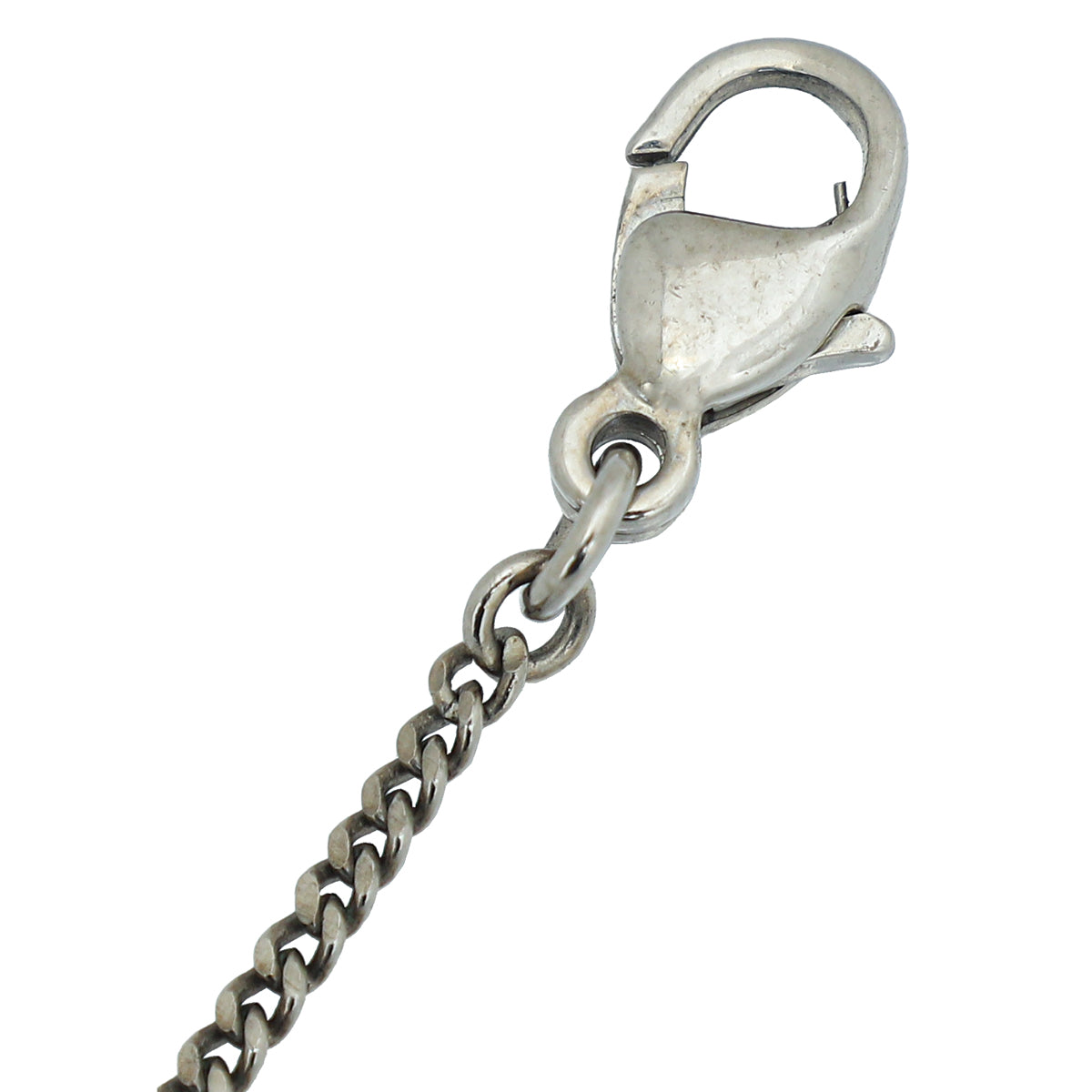 Chanel Silver CC Cluster Crystal Pendant Necklace-Chanel-THE CLOSET