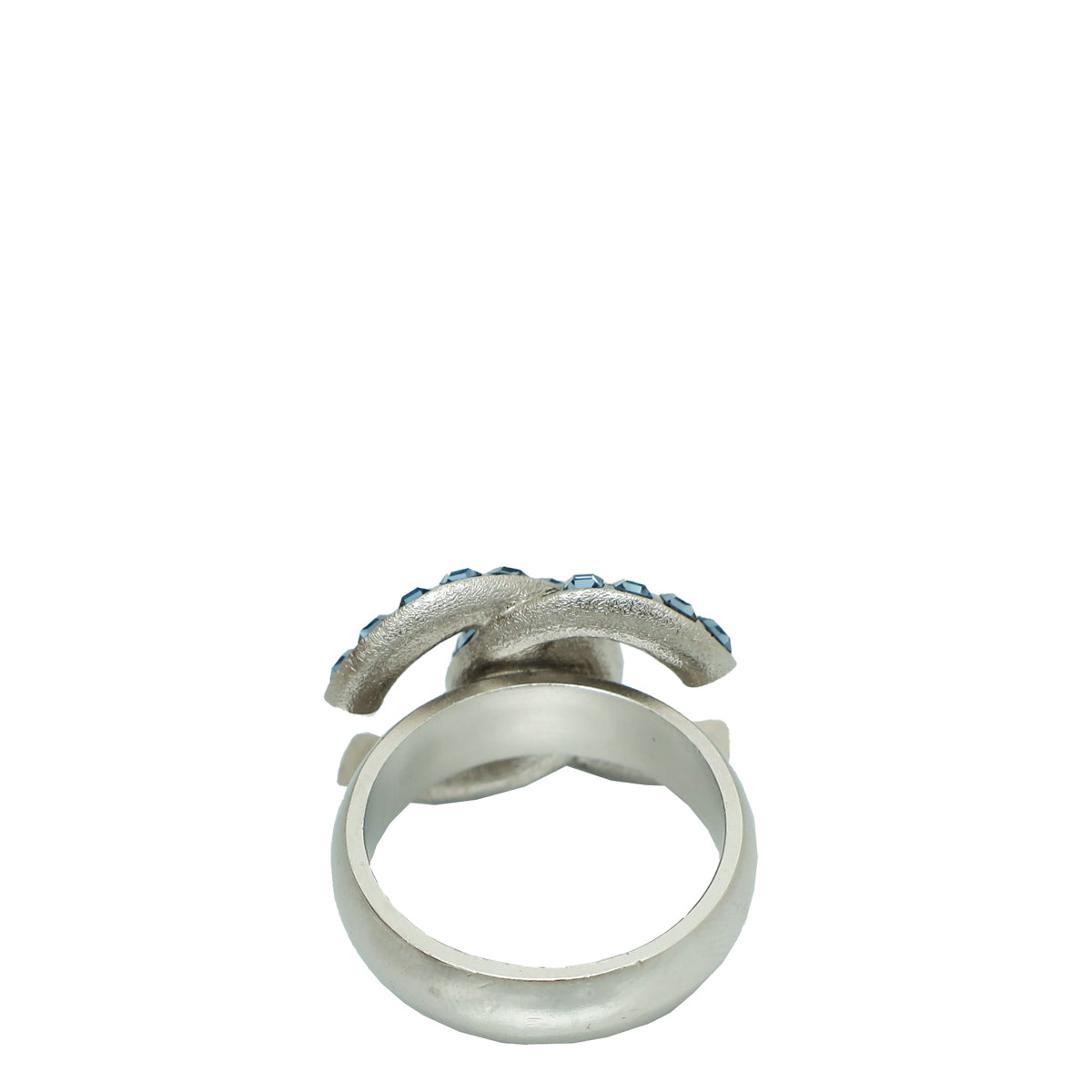 Chanel Blue CC Crystal Ring 53-Chanel-THE CLOSET
