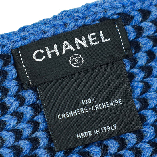 Chanel Bicolor CC Cashmere Scarf