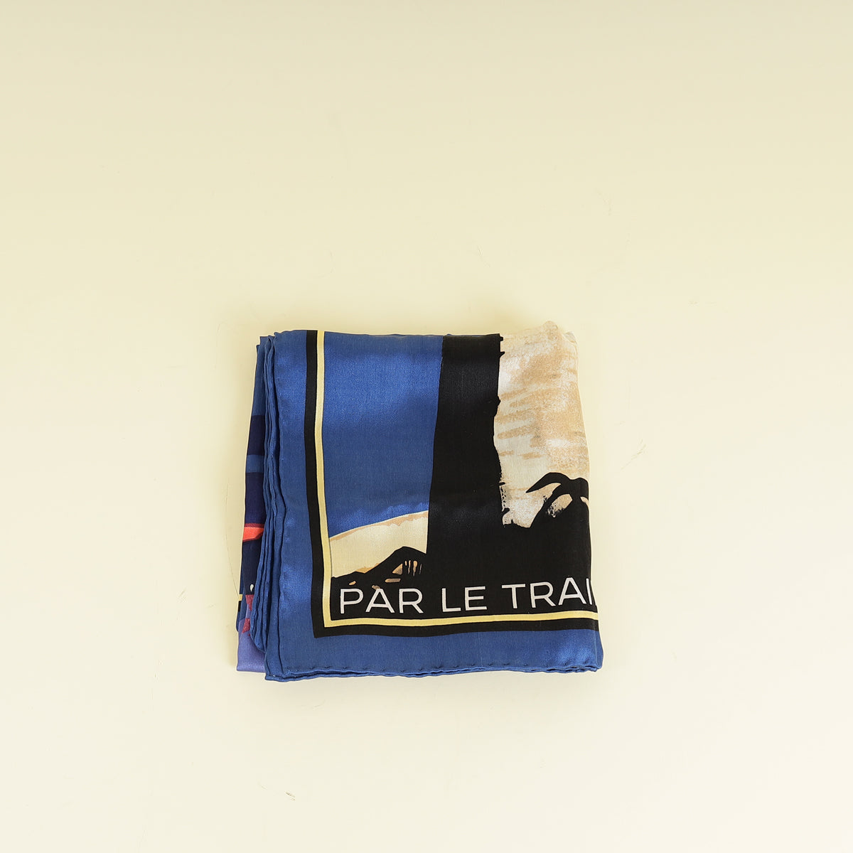 Chanel Blue Par Le Train Bleu Coco Chanel Scarf