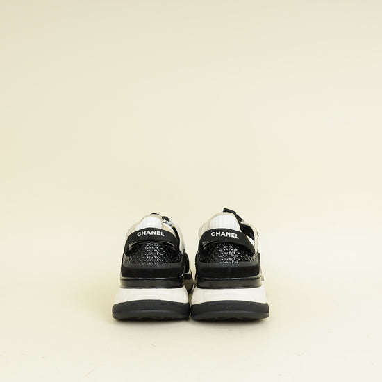 Chanel Bicolor CC Trainer Sneaker 37.5