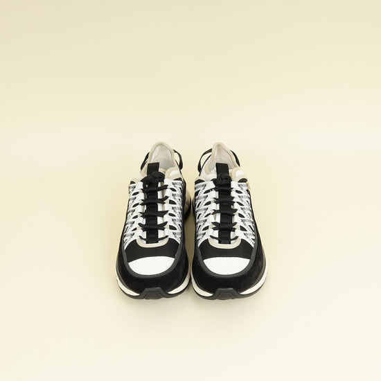 Chanel Bicolor CC Trainer Sneaker 37.5