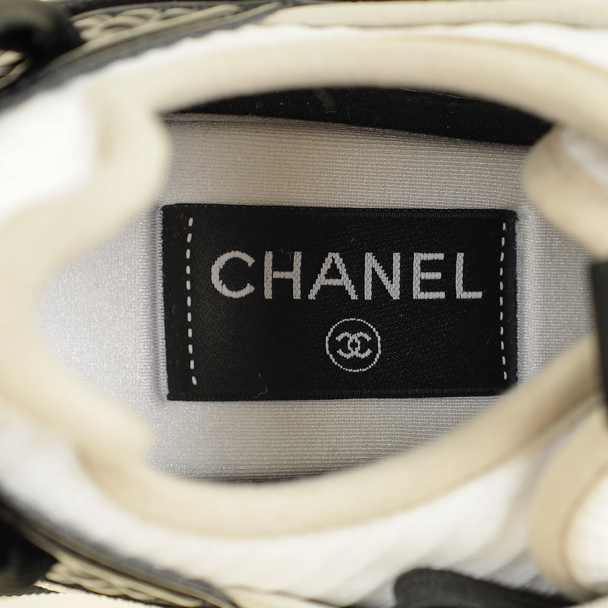 Chanel Bicolor CC Trainer Sneaker 37.5