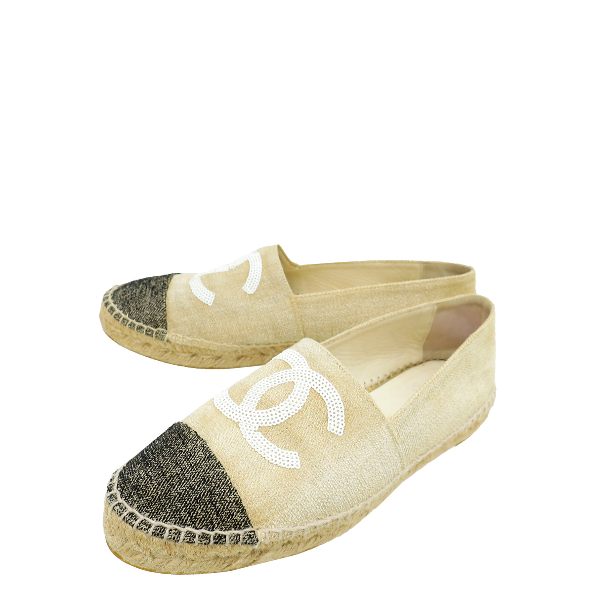 Chanel Bicolor CC Cap Espadrille 40-Chanel-THE CLOSET