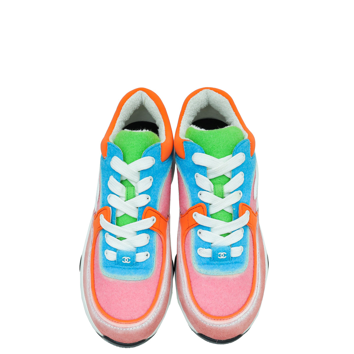 Chanel Multicolor CC Trainer Sneaker 37.5 – THE CLOSET
