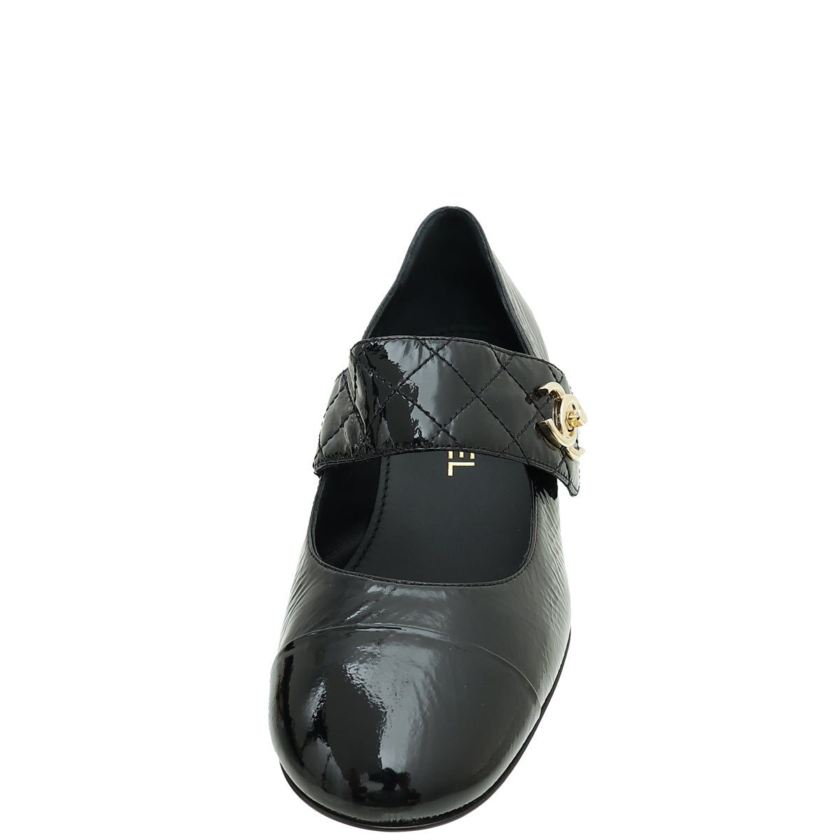 Chanel Black CC Mary Jane Flats 38.5-Chanel-THE CLOSET