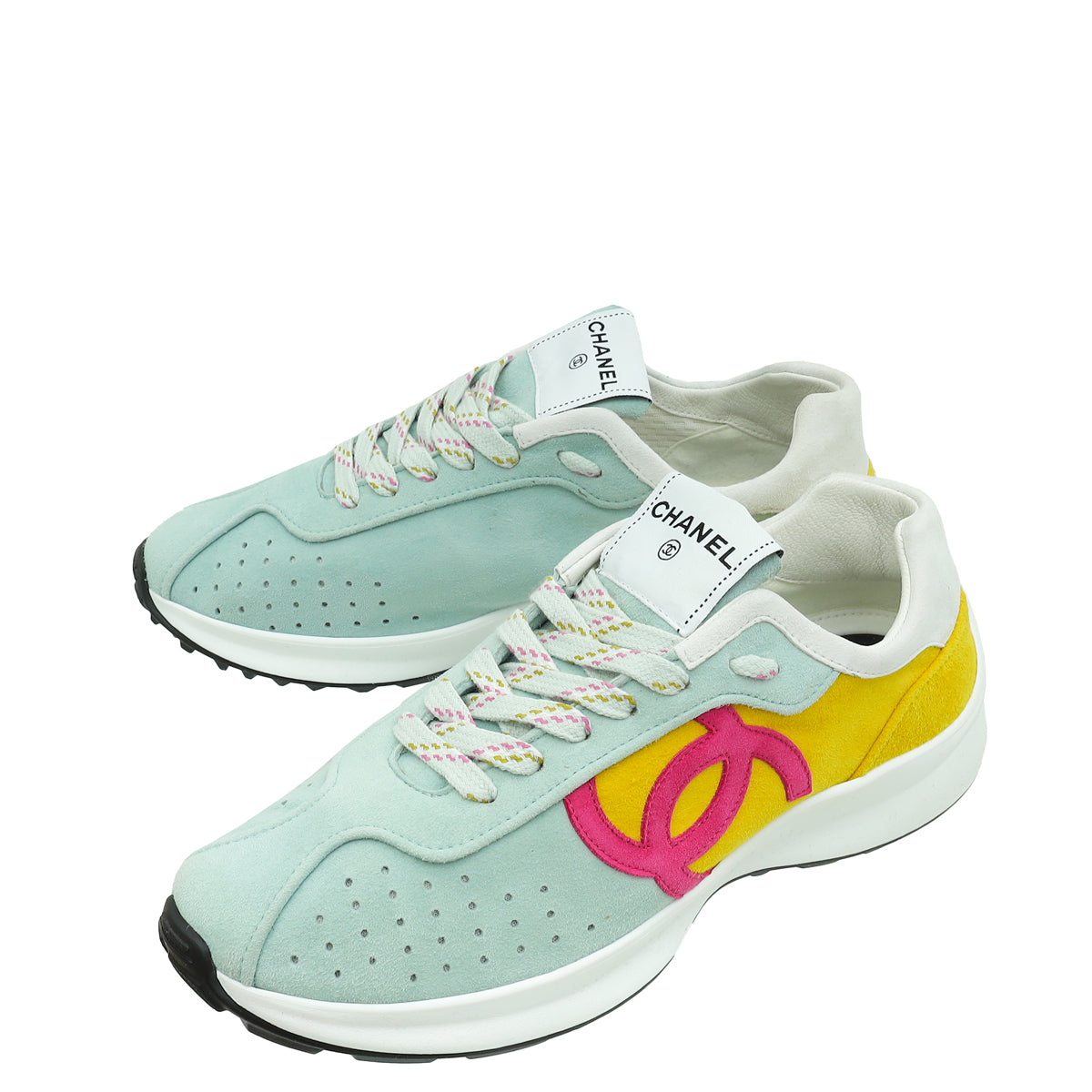 Chanel Tricolor CC Trainer Sneakers 39.5-Chanel-THE CLOSET