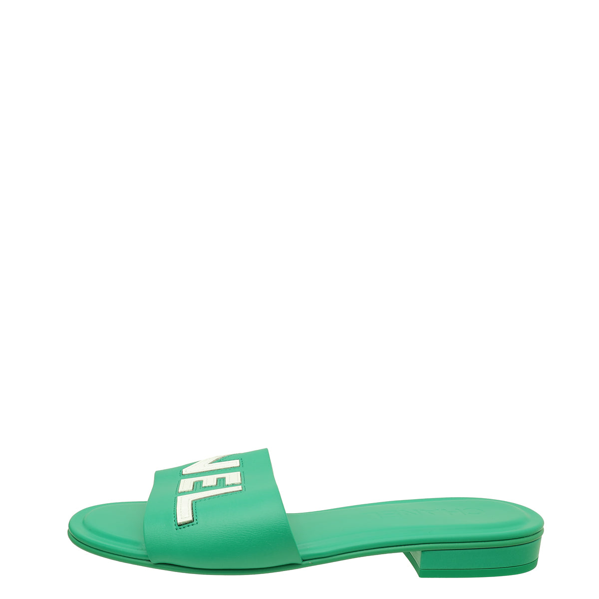 Chanel Bicolor Logo Slide Mules 39