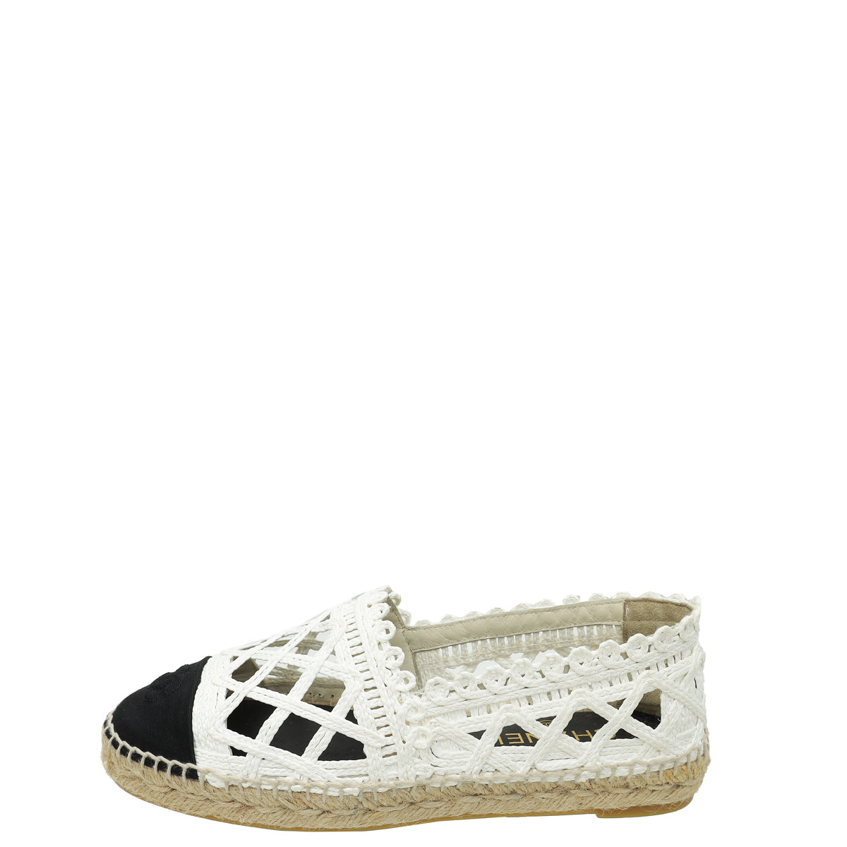 Chanel Bicolor Knit Espadrille 39