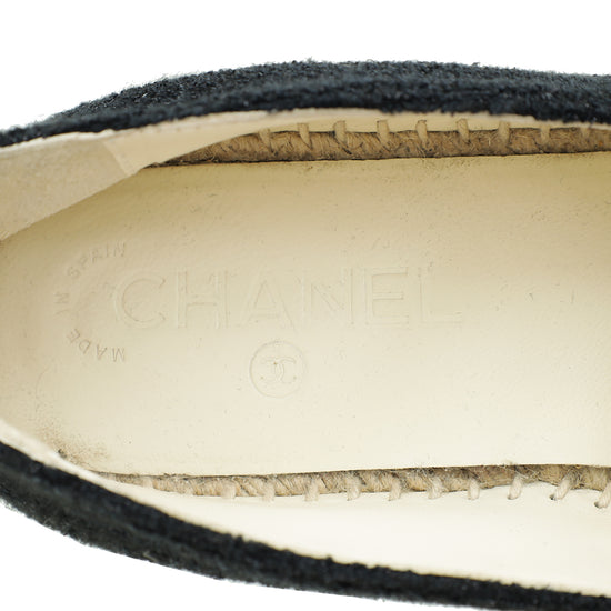 Chanel CC Boucle & Patent Espadrille 39