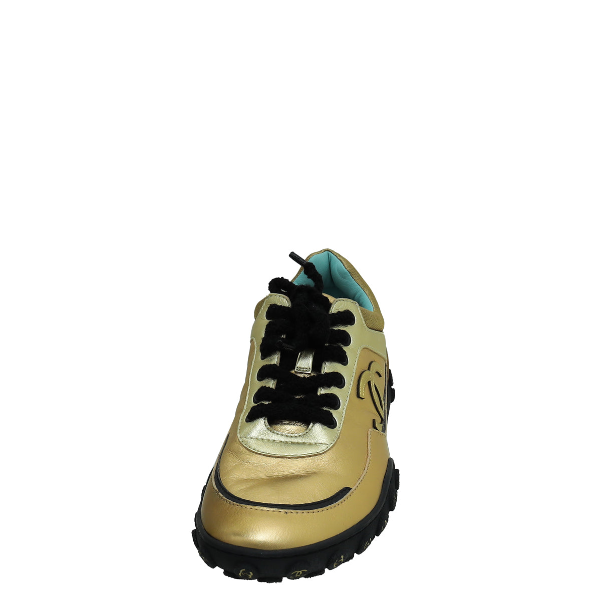 Chanel Bicolor Logo CC Lace Up Sneakers 40-Chanel-THE CLOSET