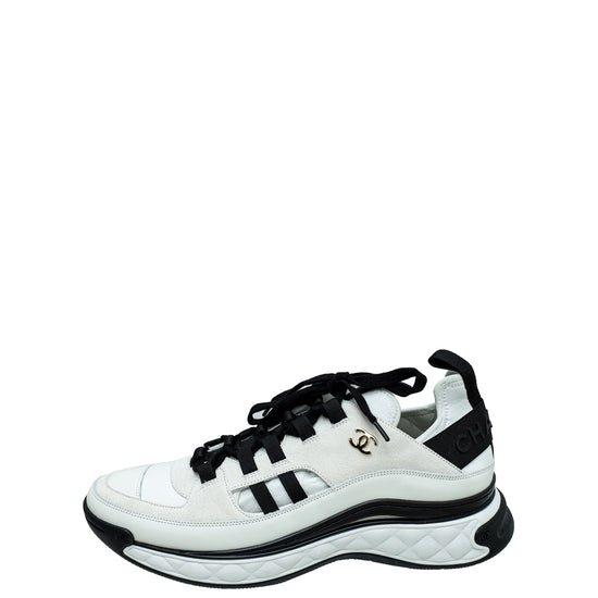 Chanel Bicolor CC Lace Up Sneakers 42 – The Closet