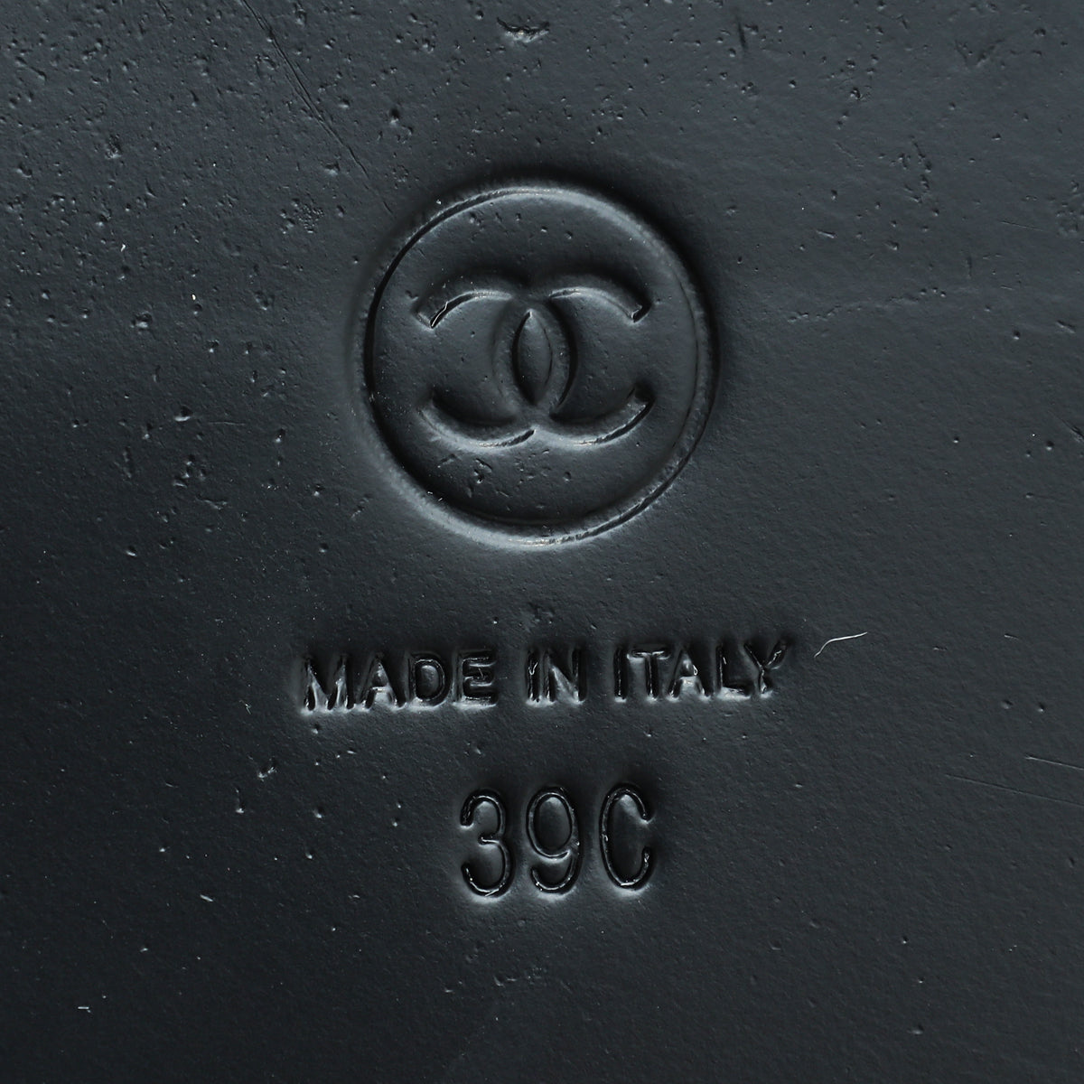 Chanel Black Logo Slide Mules 39