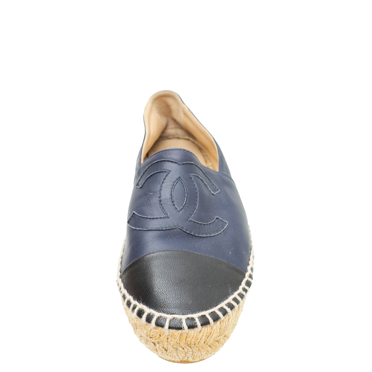 Chanel Bicolor CC Cap Toe Espadrille 35-Chanel-THE CLOSET
