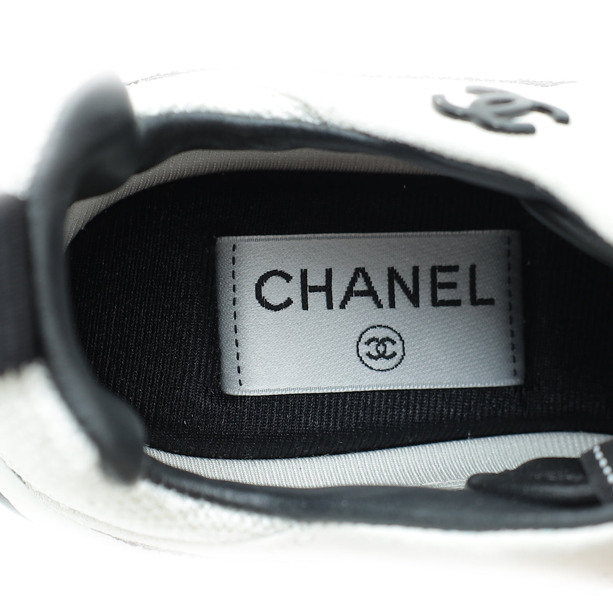 Chanel Bicolor CC Trainer Sneaker 36.5