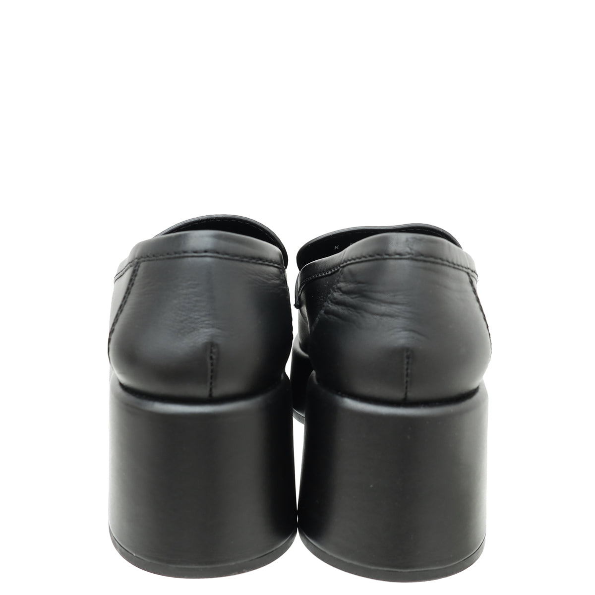 Chanel Black CC Platform Loafers 36