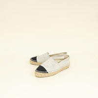 Chanel Bicolor CC Cap Toe Espadrille 36