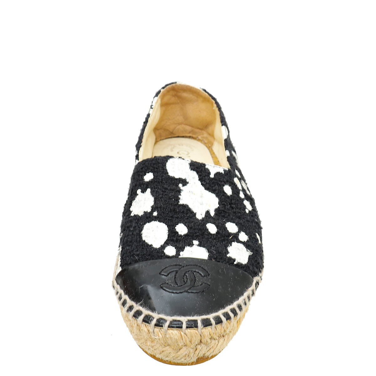 Chanel Bicolor CC Cap Toe Tweed Paint Espadrille 36-Chanel-THE CLOSET