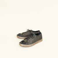 Chanel Bicolor CC Cap Toe Low Top Sneakers 37.5