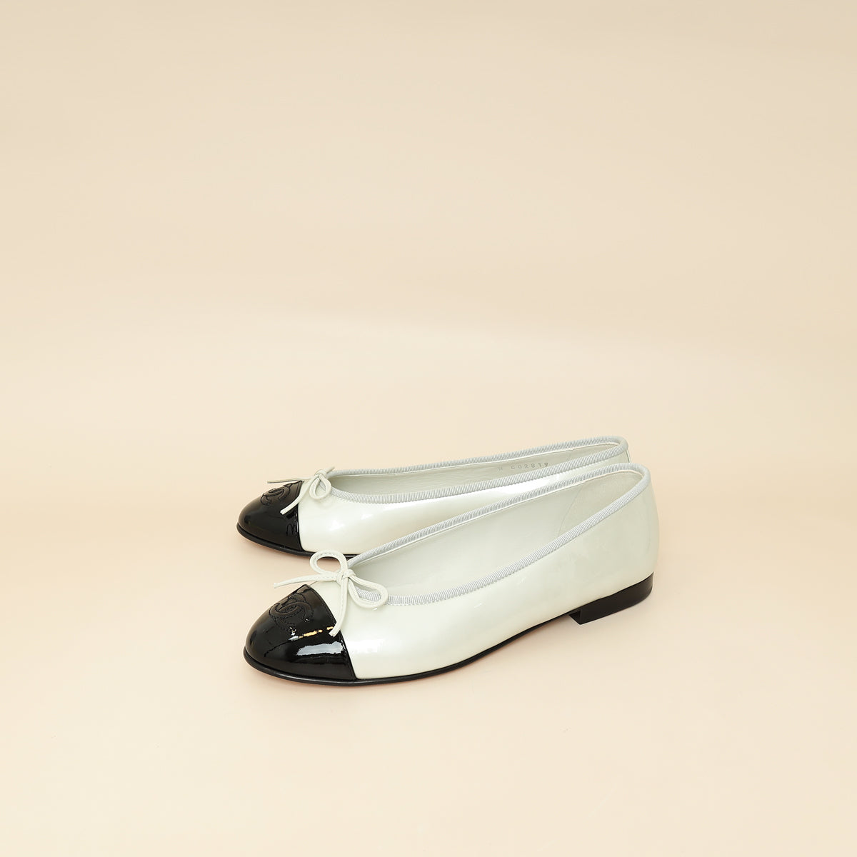 Chanel Bicolor Cap Toe Ballet Flats 37.5-Chanel-THE CLOSET