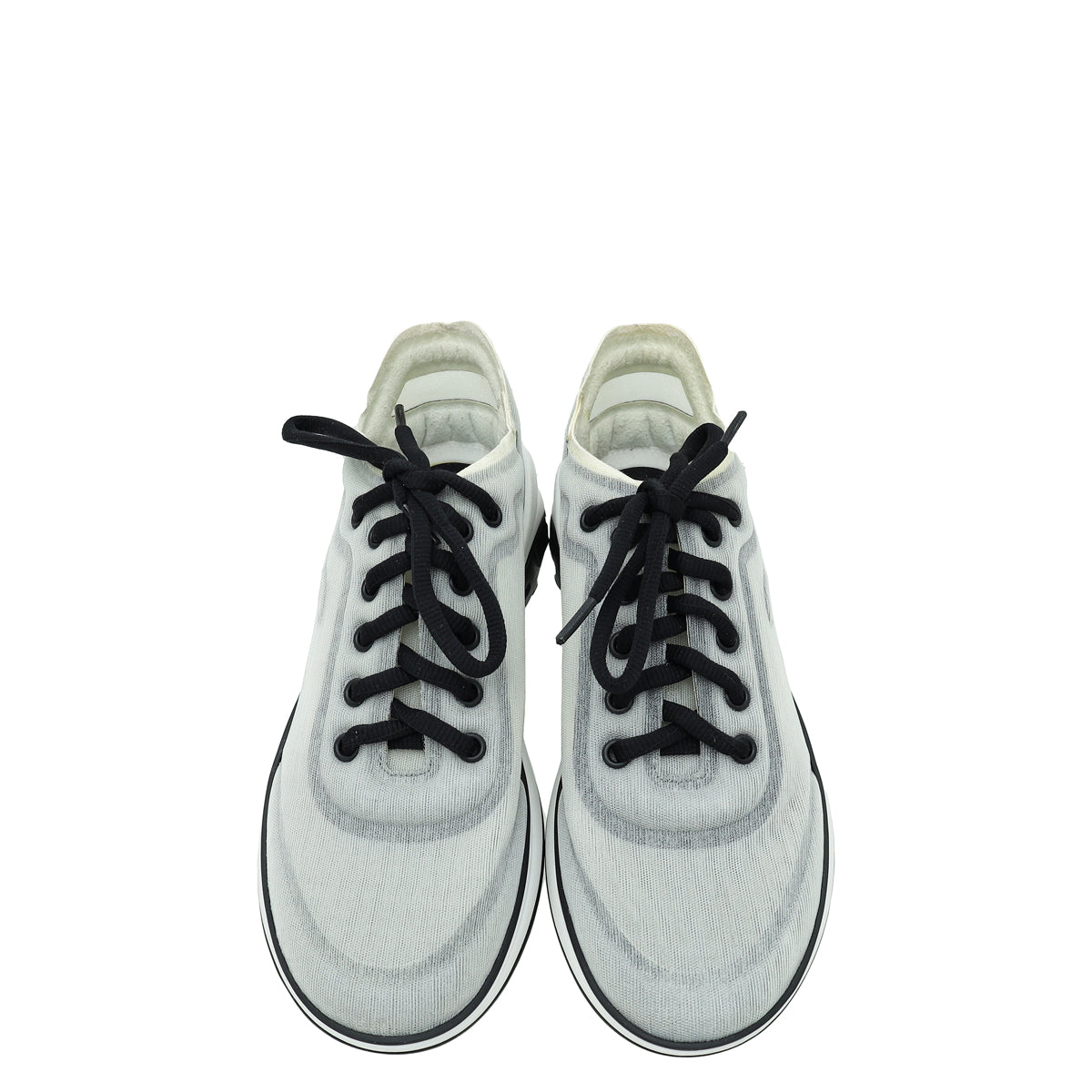 Chanel Bicolor CC Mesh Trainer Sneaker 37