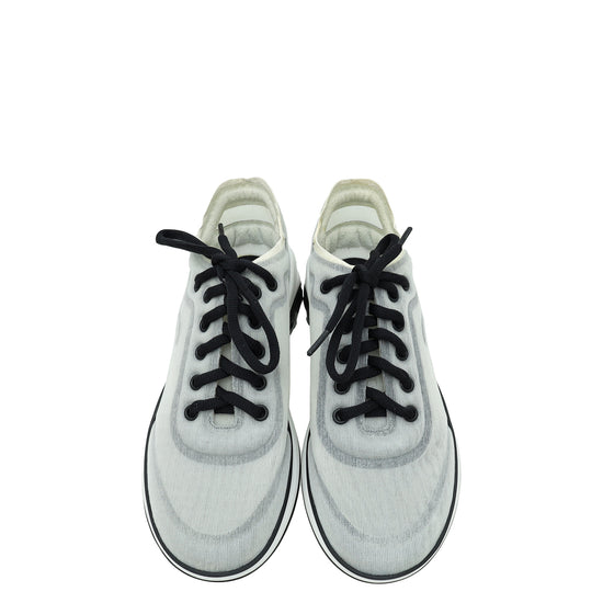 Chanel Bicolor CC Mesh Trainer Sneaker 37