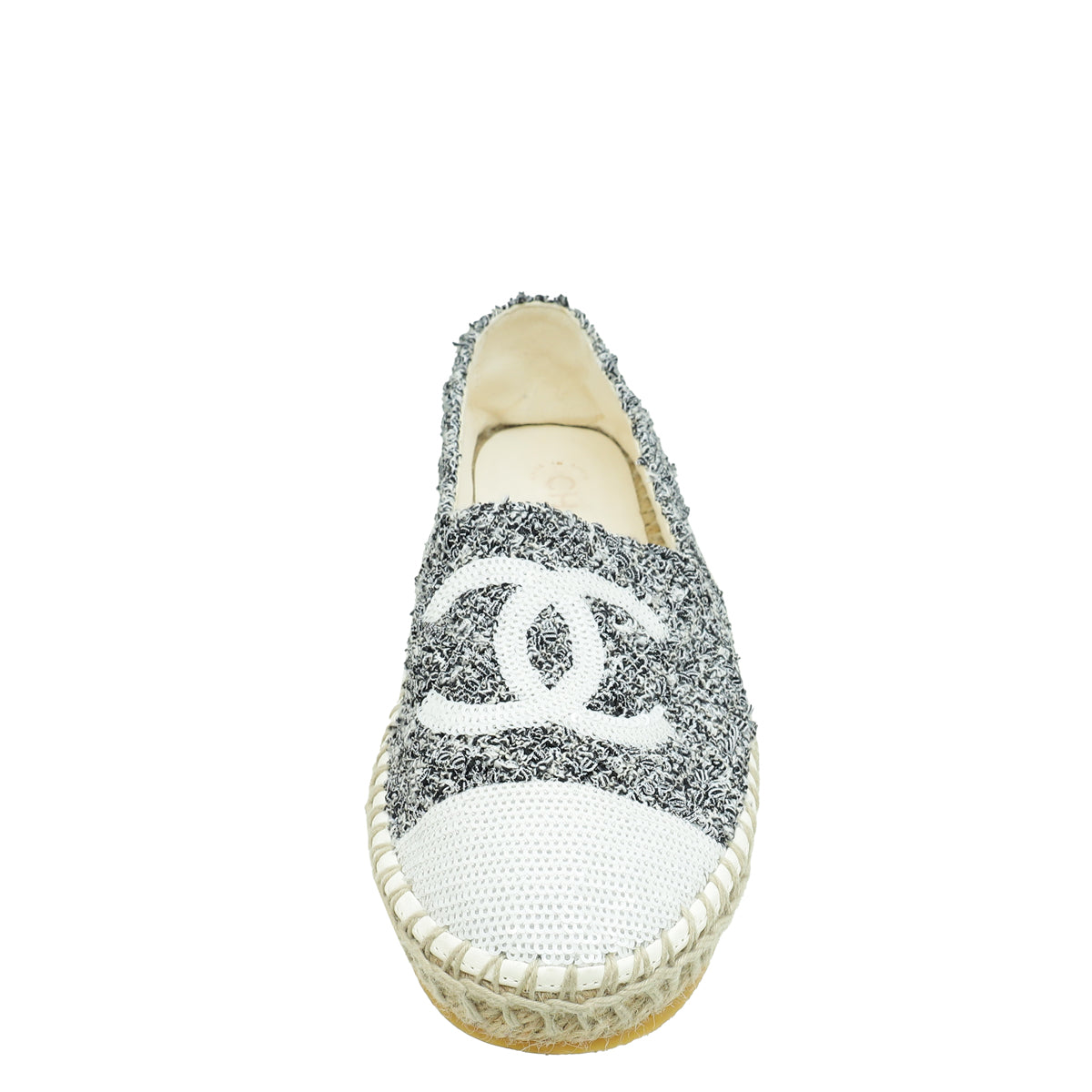 Chanel Bicolor CC Cap Toe Tweed Sequins Espadrille 37-Chanel-THE CLOSET