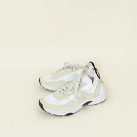 Chanel Black CC Suede Mesh Trainer Sneaker 37