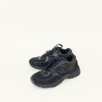 Chanel Black CC Trainer Sneaker 37