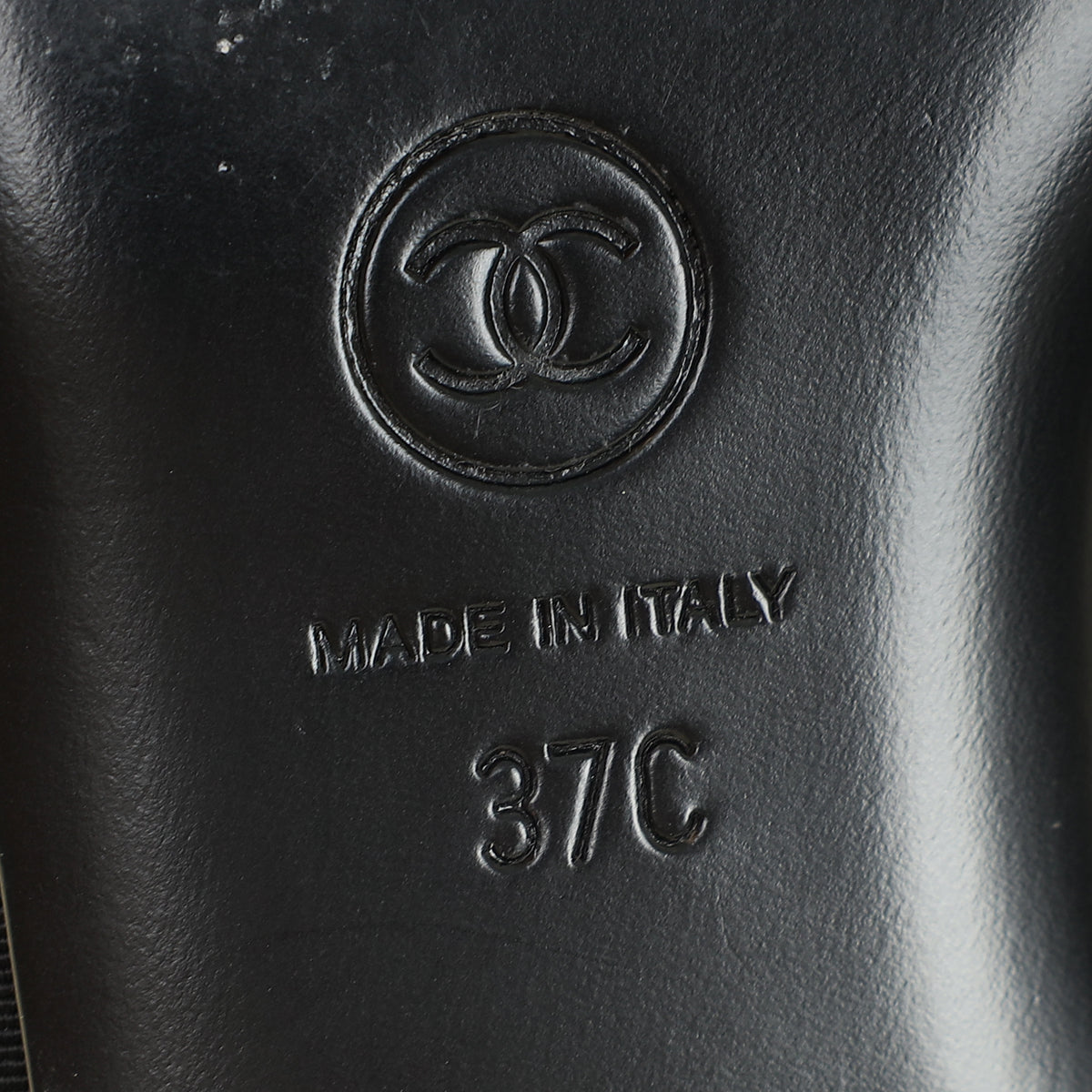 Chanel Bicolor CC Camellia Flower Slide Sandal 37