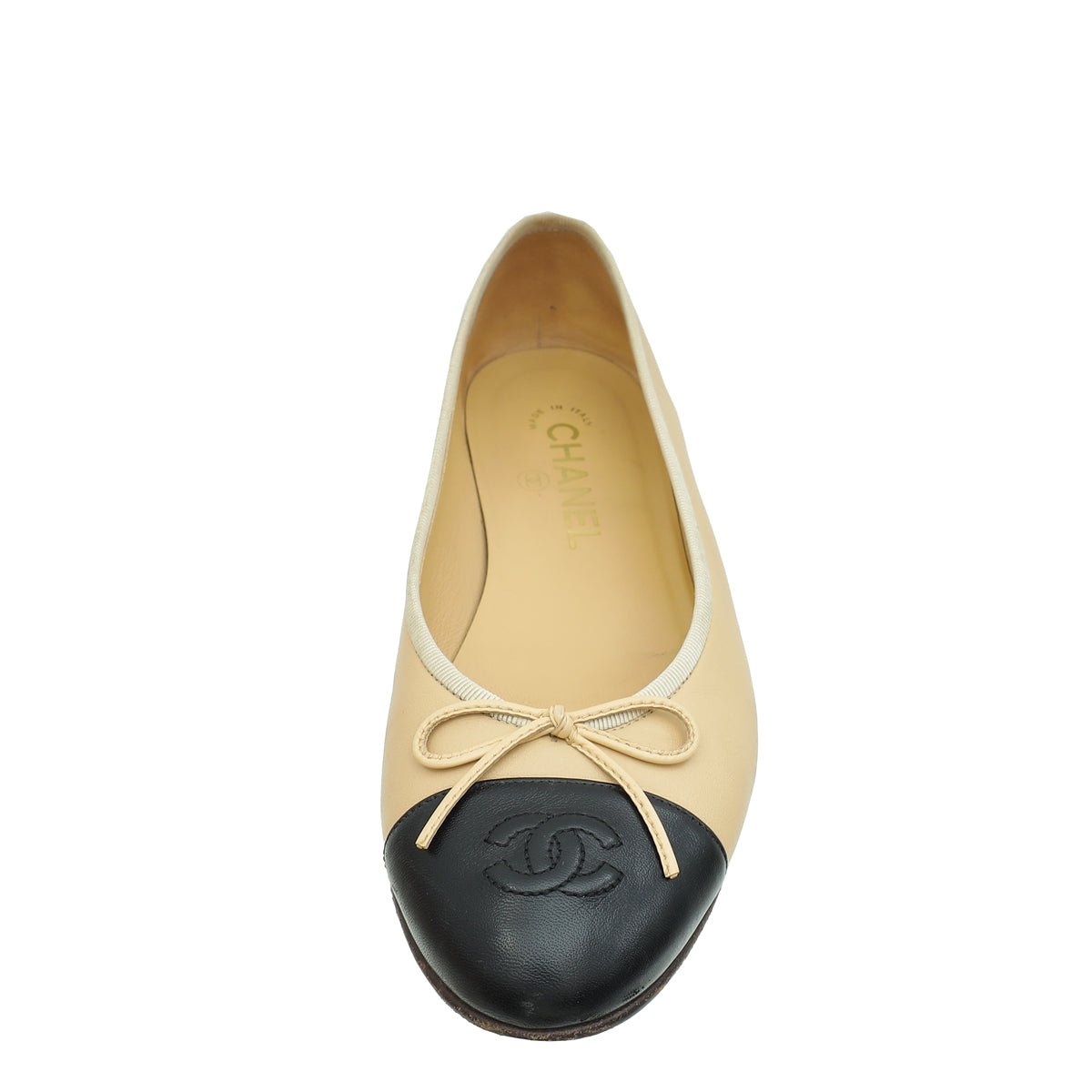Chanel Bicolor Cap Toe Ballerina Flats 38.5-Chanel-THE CLOSET
