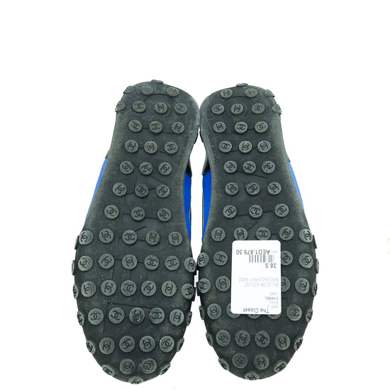 Chanel Multicolor CC Nylon Mesh High Top Warm Sneakers 38.5