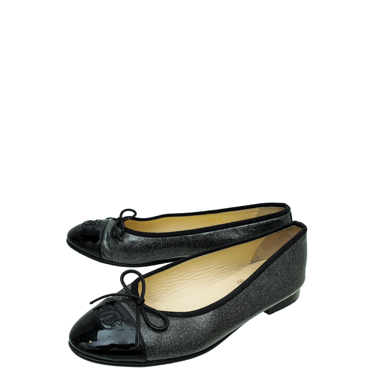 Chanel Bicolor CC Cap Toe Ballerina Flats 38-Chanel-THE CLOSET