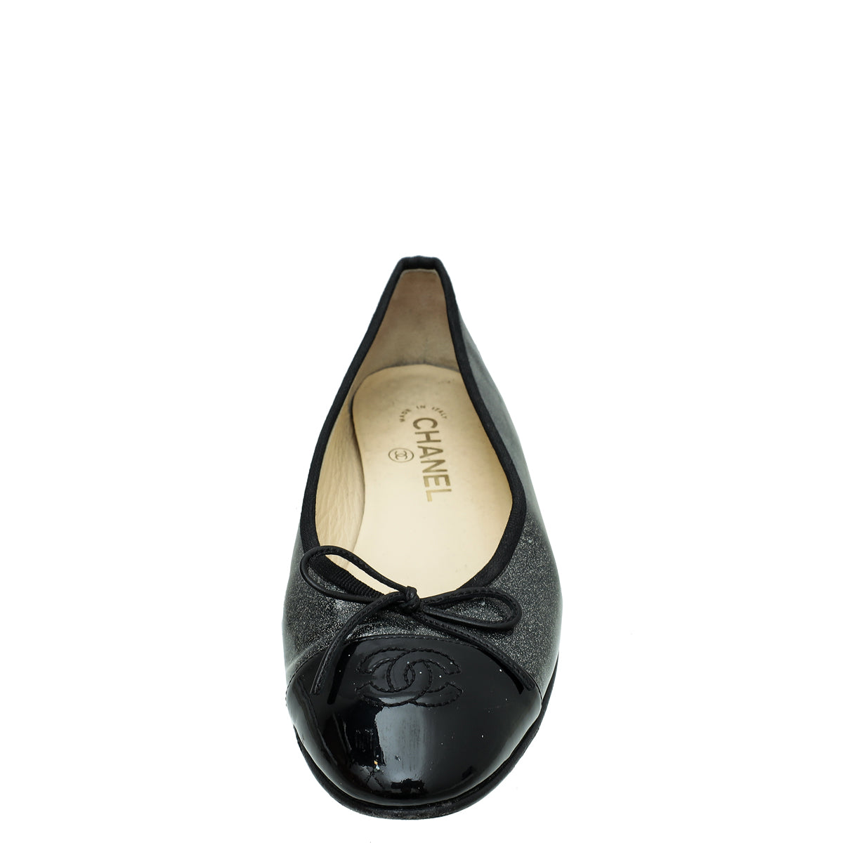 Chanel Bicolor CC Cap Toe Ballerina Flats 38-Chanel-THE CLOSET