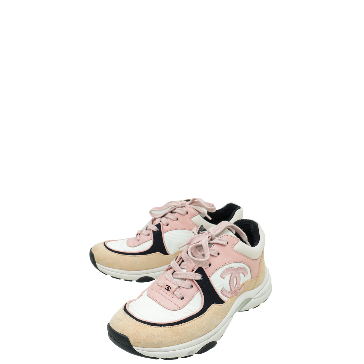 Chanel Tricolor CC Trainer Sneaker 38-Chanel-THE CLOSET