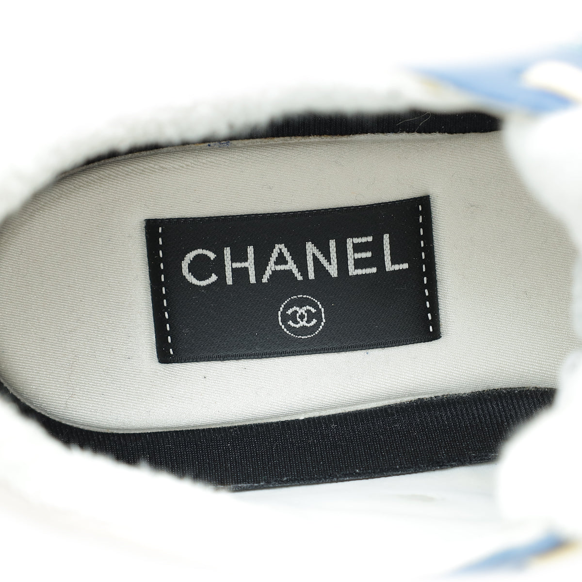 Chanel Bicolor CC Trainer Sneaker 38