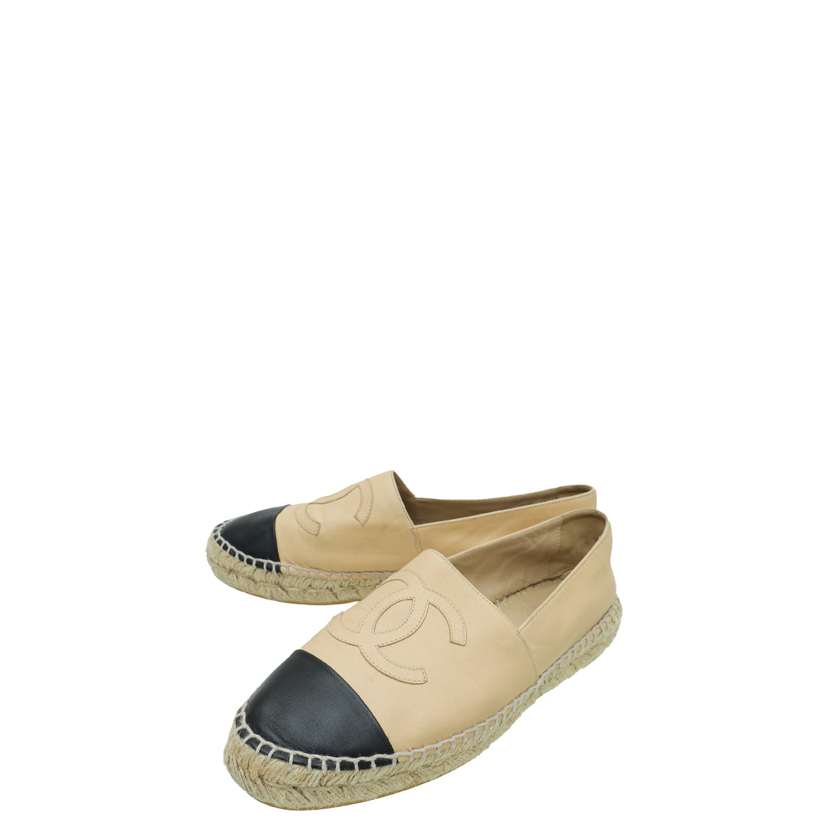 Chanel Bicolor CC Cap Toe Espadrille 38-Chanel-THE CLOSET