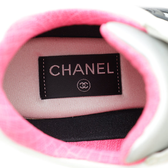 Chanel Multicolor CC Trainer Sneaker 38
