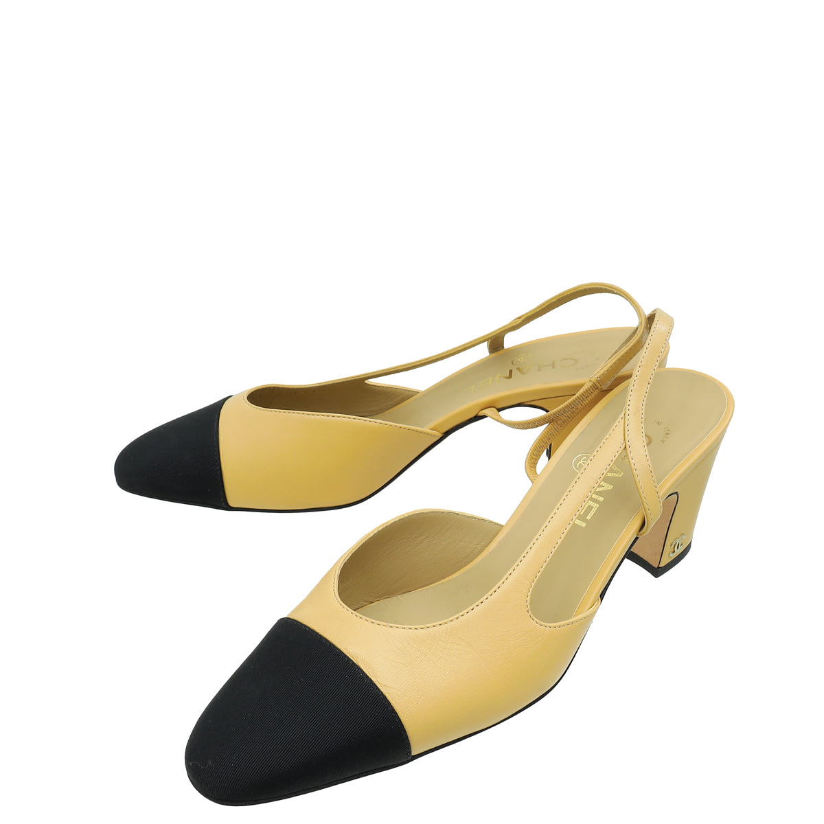 Chanel Bicolor CC Cap Toe Slingback 38-Chanel-THE CLOSET