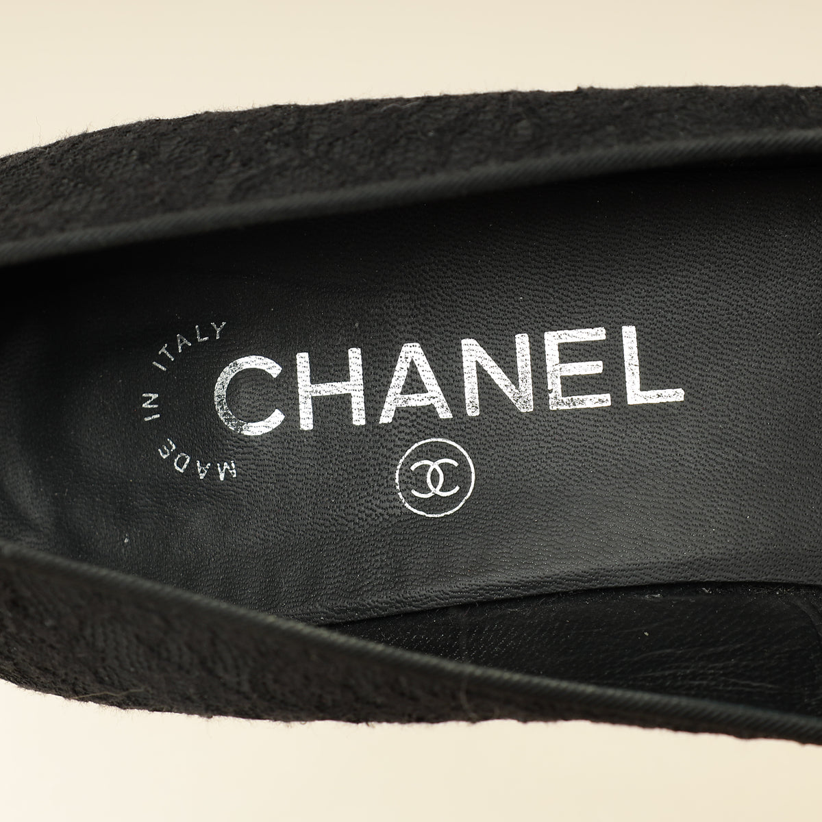 Chanel Black Lace Camellia 40mm Pumps 38-Chanel-THE CLOSET