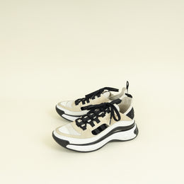 Chanel Bicolor CC Trainer Sneaker 38