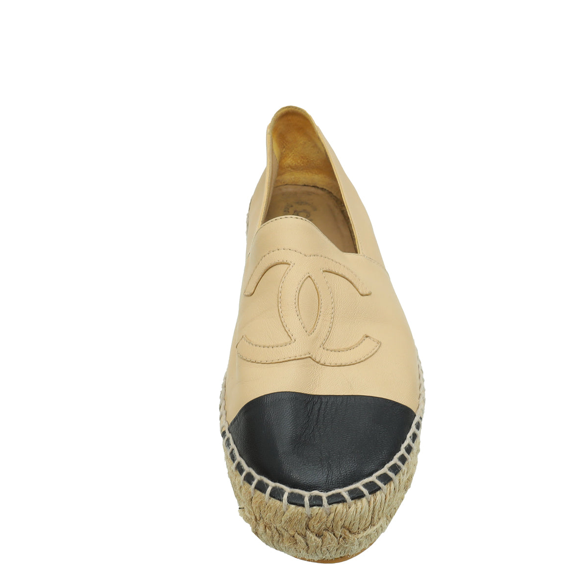 Chanel Bicolor CC Cap Toe Espadrille 38-Chanel-THE CLOSET