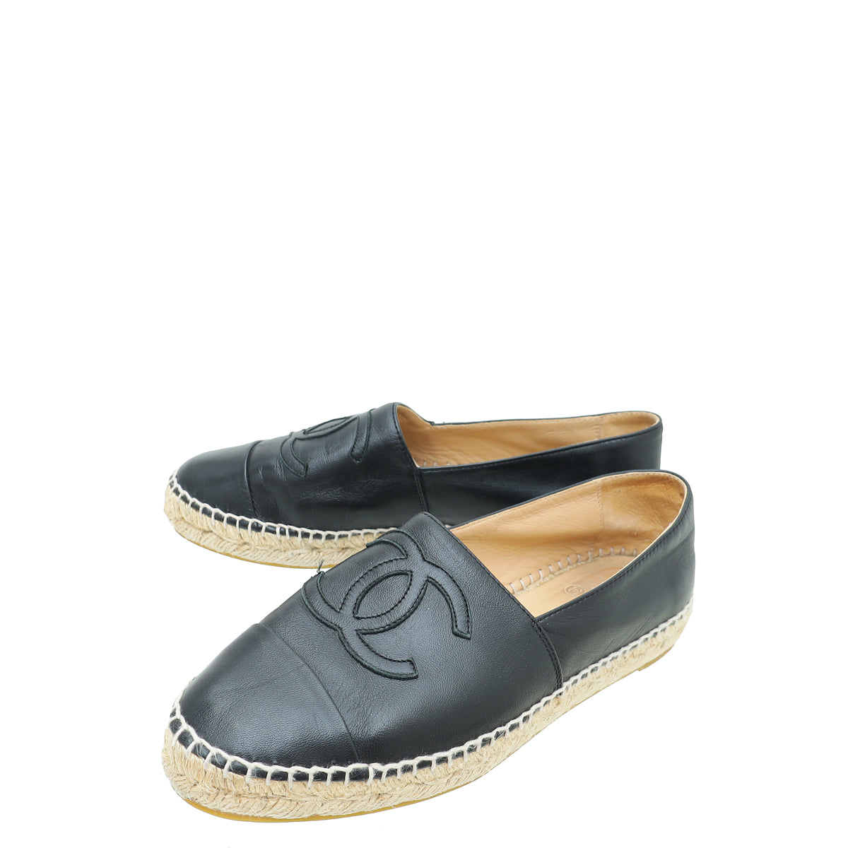 Chanel Black CC Espadrille 38-Chanel-THE CLOSET