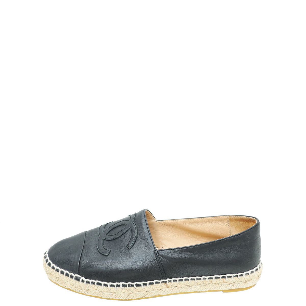 Chanel Black CC Espadrille 38