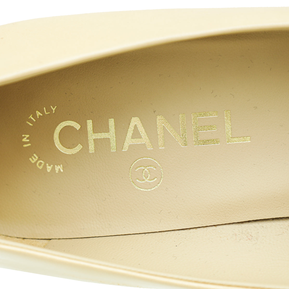 Chanel Bicolor CC Pearl Heel Pointed Pumps 39.5