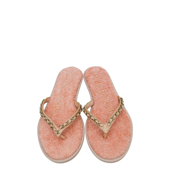 Travis Pink Chanel Slippers